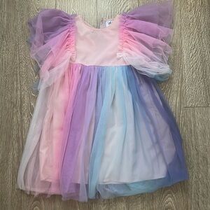 Pastel Rainbow Kids Dress